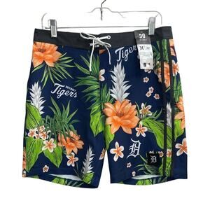NWT Hurley x '47 MLB Detroit Tigers Phantom Swim Trunks Men's Size 30
